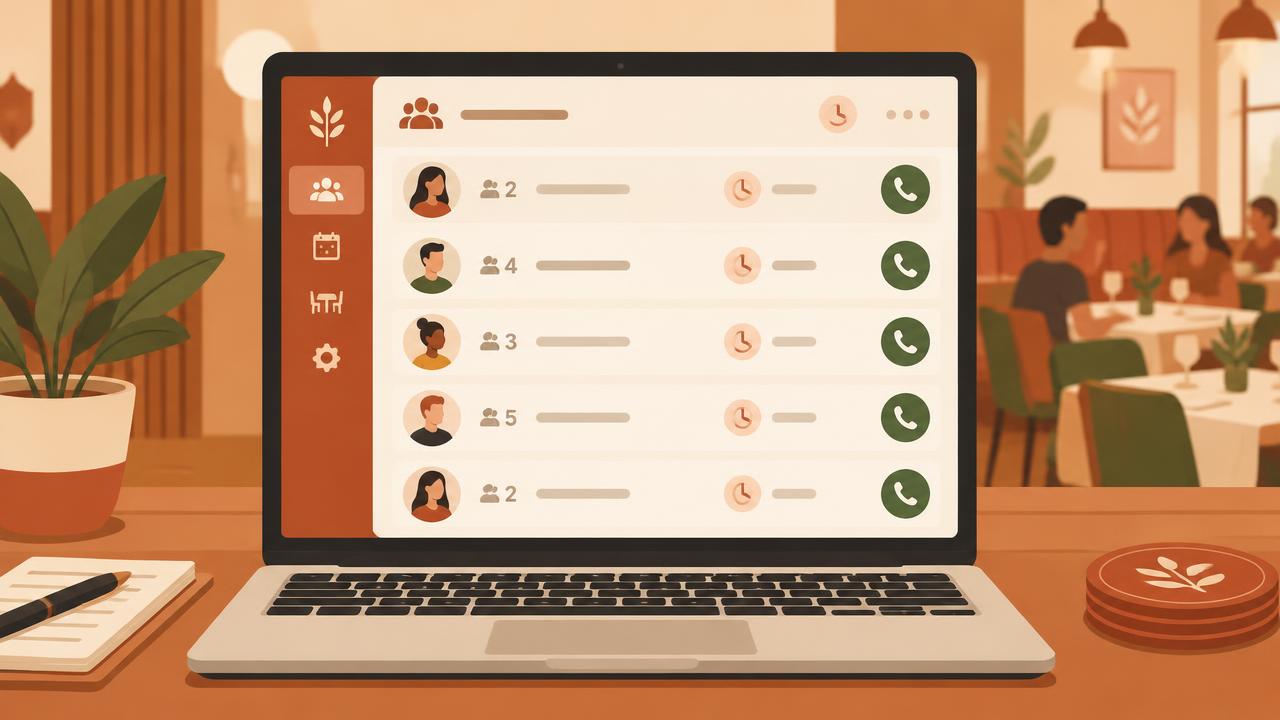 Host dashboard with the live waiting list